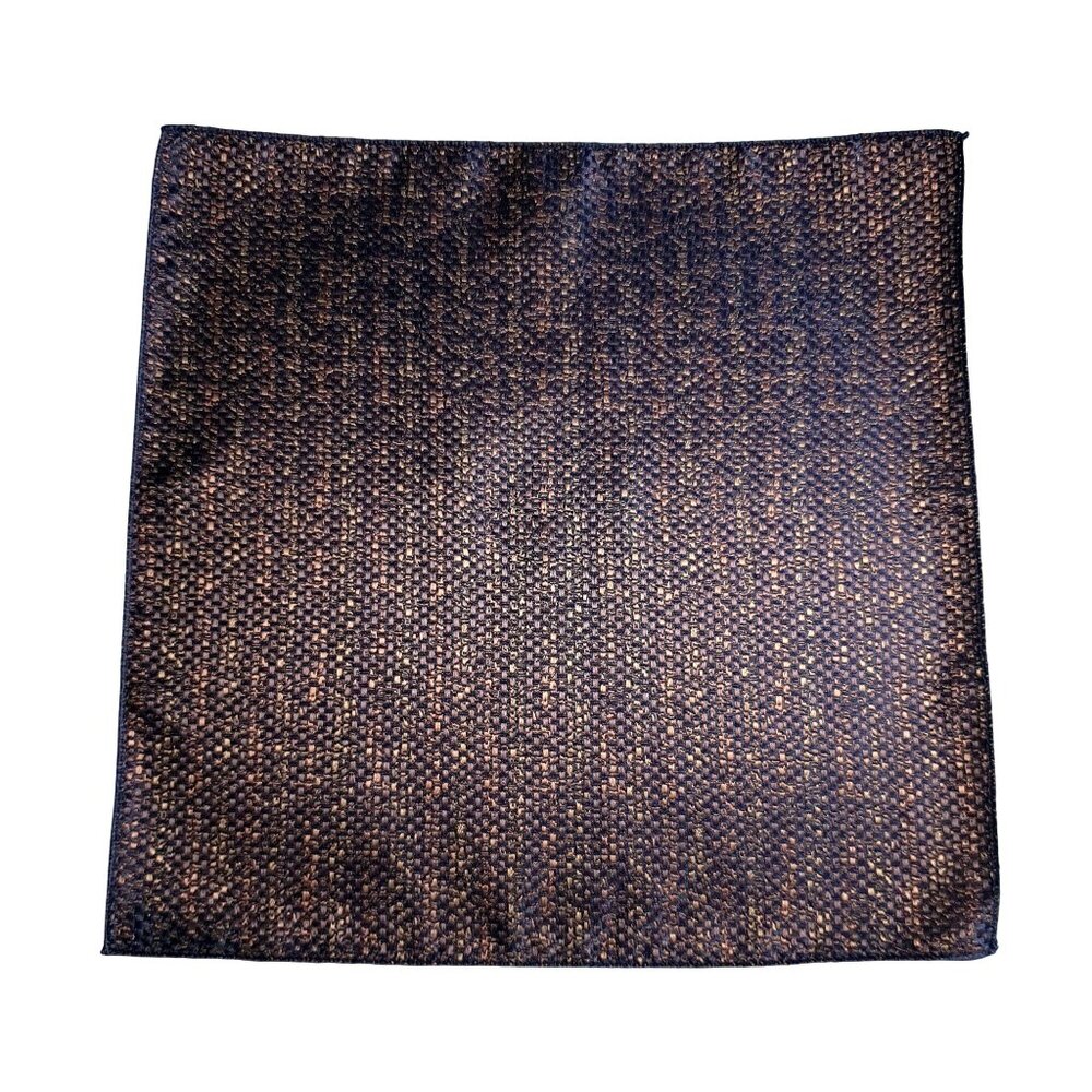 Pocket Square Blue Gold Formal Prom Wedding Gift 9x9 Inch Fashion Accessory Men
